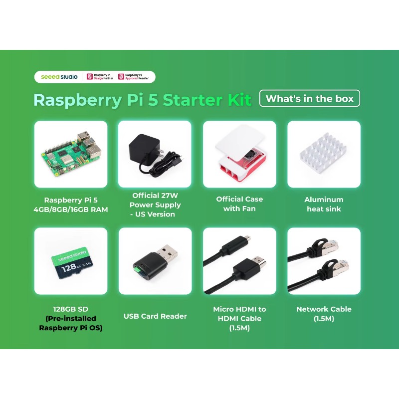 5 Kit de Início - 4GB/8GB/16GB - Raspberry Pi 5 8Gb avaliação e preço