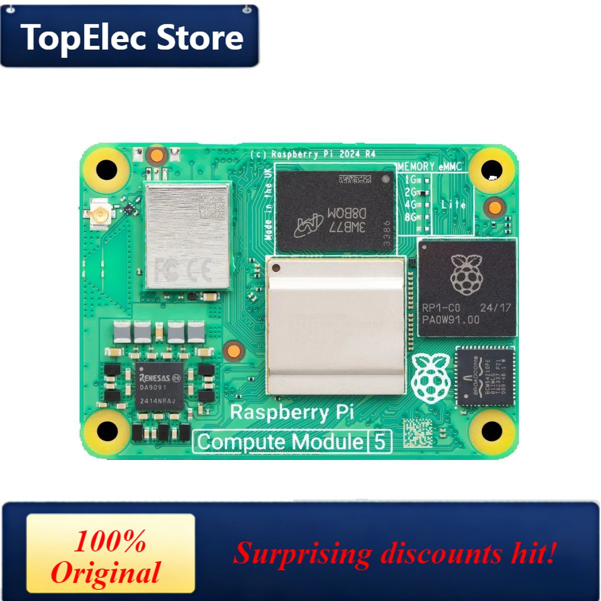 Placa de Desenvolvimento TopEl - Raspberry Pi 5 8Gb avaliação e preço
