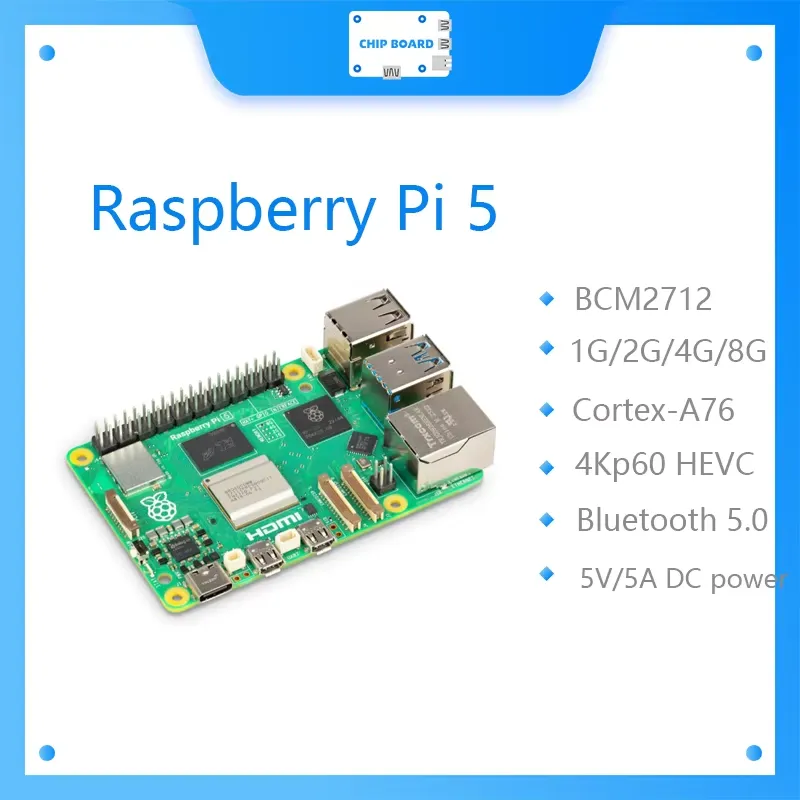 Placa Raspberry Pi 5 Cortex-A7 - Raspberry Pi 5 8Gb avaliação e preço